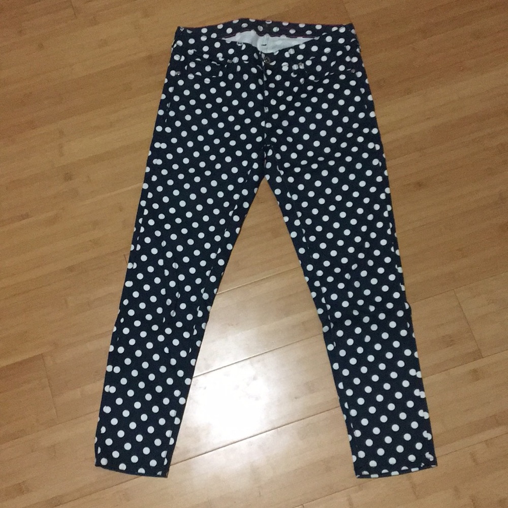 Kate Spade Broome Street Polka Dot Jean Capris.